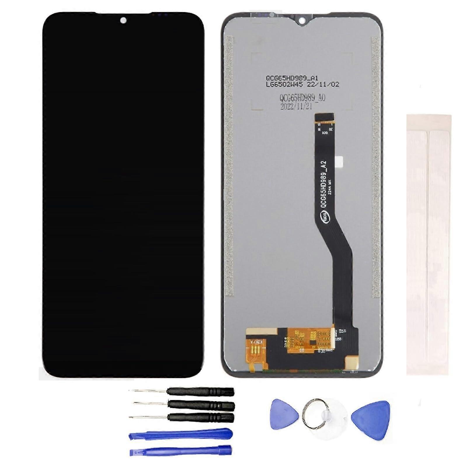 LCD Screen Replacement Black Full Touch Display Digitizer Assembly Easy Install for Doogee N50 Pro