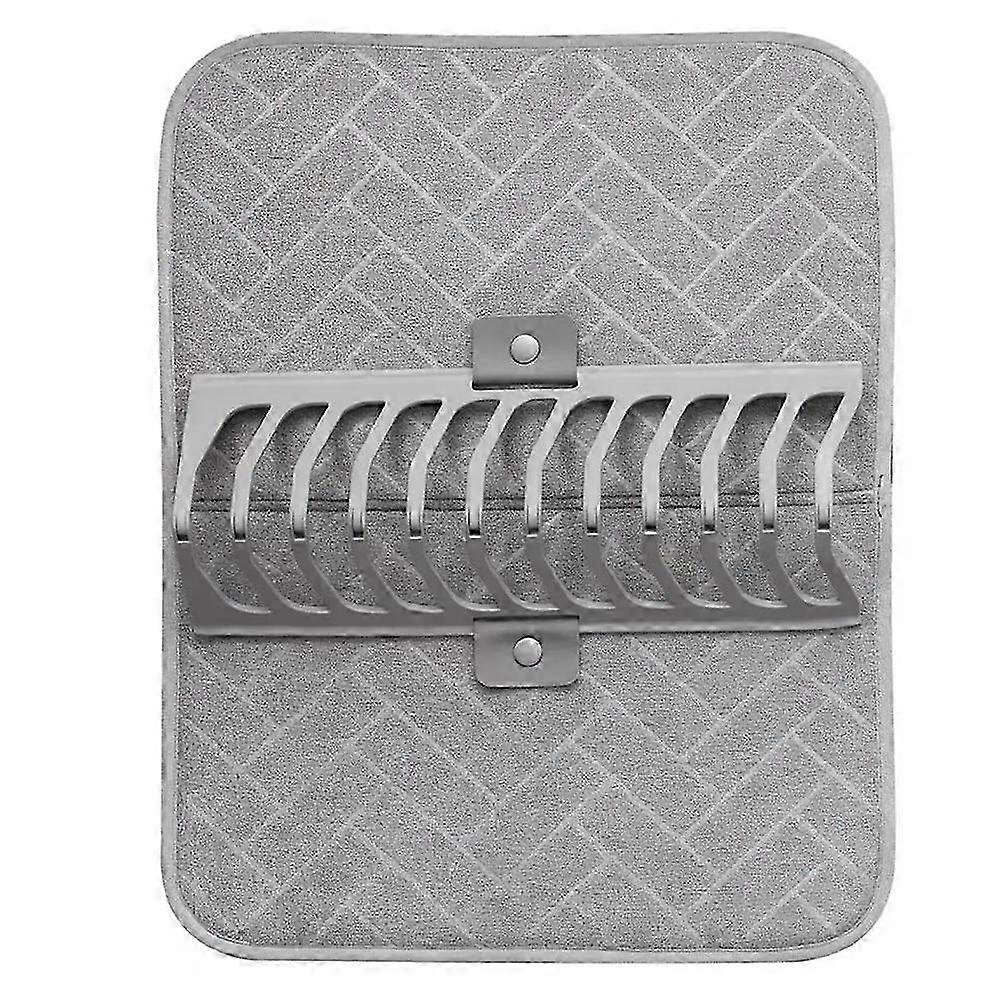 Super Absorbent Dish Drying Mat with Stackable Shelf compatible with Efficient Kitchen Organization