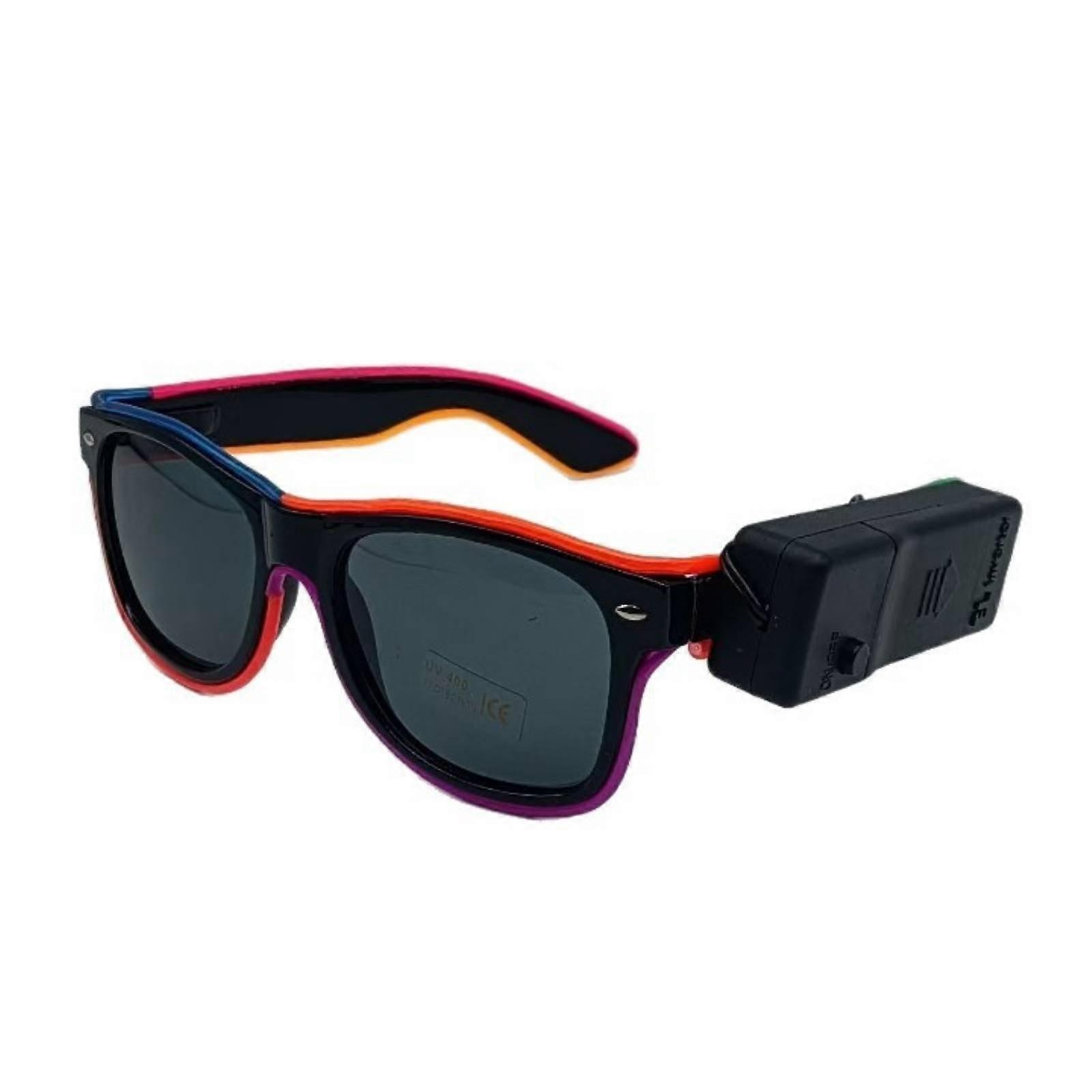 LED Light up Glasses Wireless Sound Activated Glasses Multiple Flash Modes
