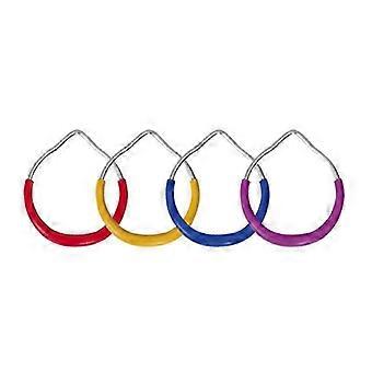 Metallschaukelringe - Hinterhof Outdoor Gymnastikring, Affenring, Kletterring und Hindernisring (2 Stück, zufällige Farbe)