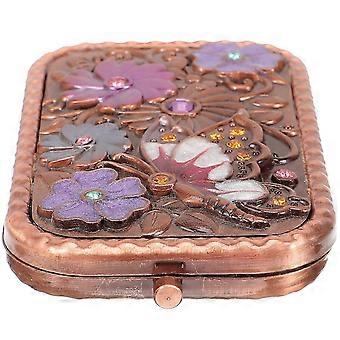 Retro Makeup Mirror Double- Foldable Portable Accessory 3Pcs