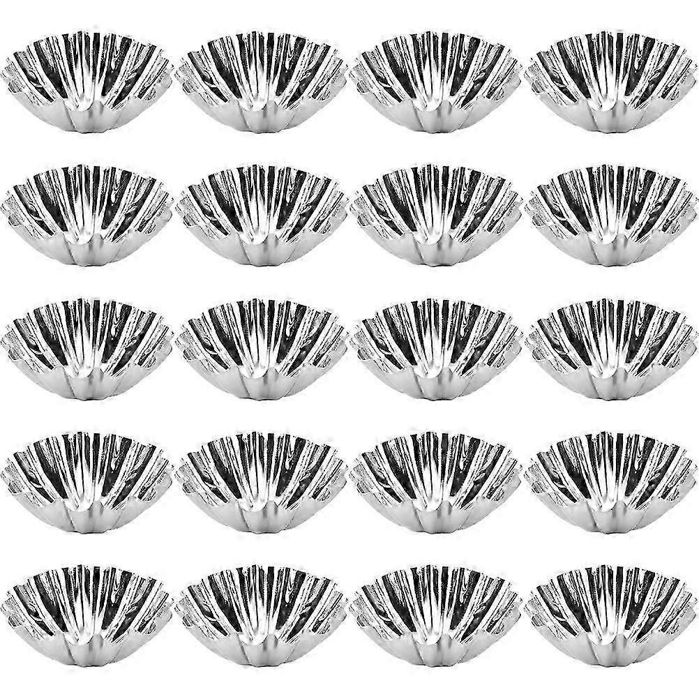 20Pcs Egg Tart Molds Multi-function Muffin Cups Convenient Baking Molds Baking Accessory