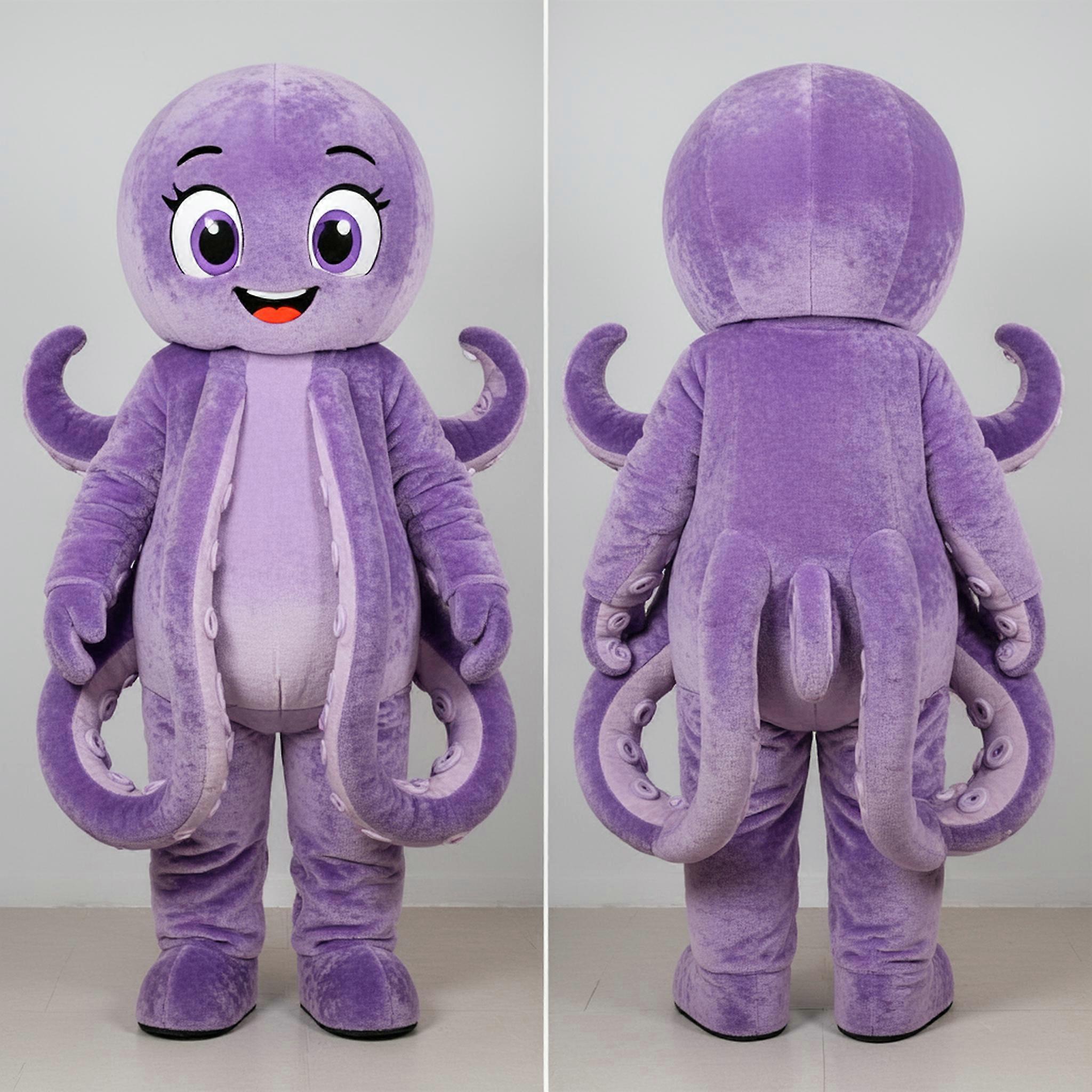 MASTICOT Lavender Plush Kraken Mascot
