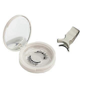 Magnetic Eyelashes, Soft Reusable False Eyelashes No Glue Or Liner Needed, Lightweight Comfortable Easy To Apply, 1 Pair with Eyelash Curler