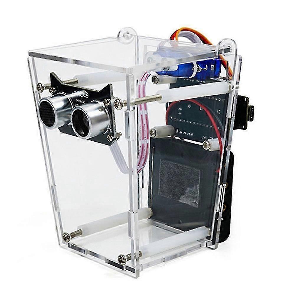 Smart Trash Can Electronic DIY Kit HXFB Graphical Programming Nano Board Ultrasonic Automatic Sensing