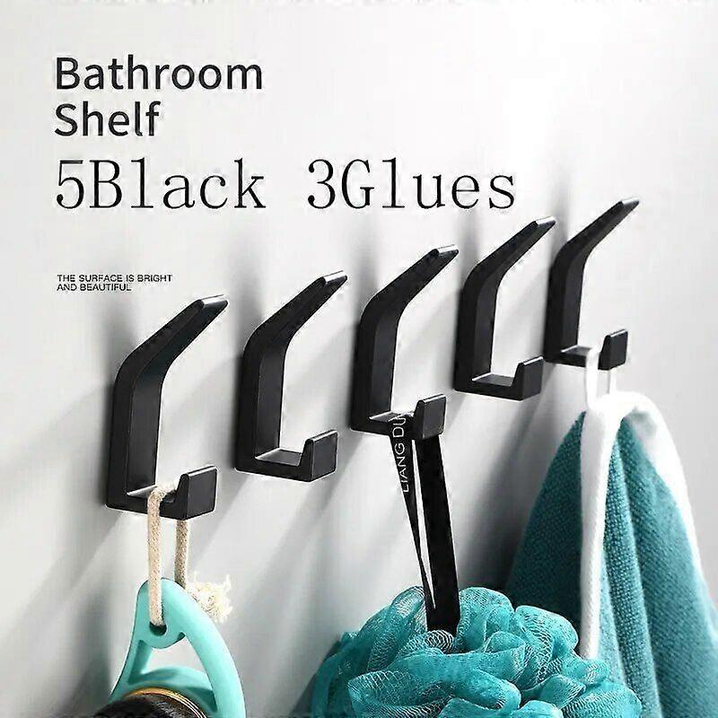Anodized Aluminum Wall-mounted Double Hooks