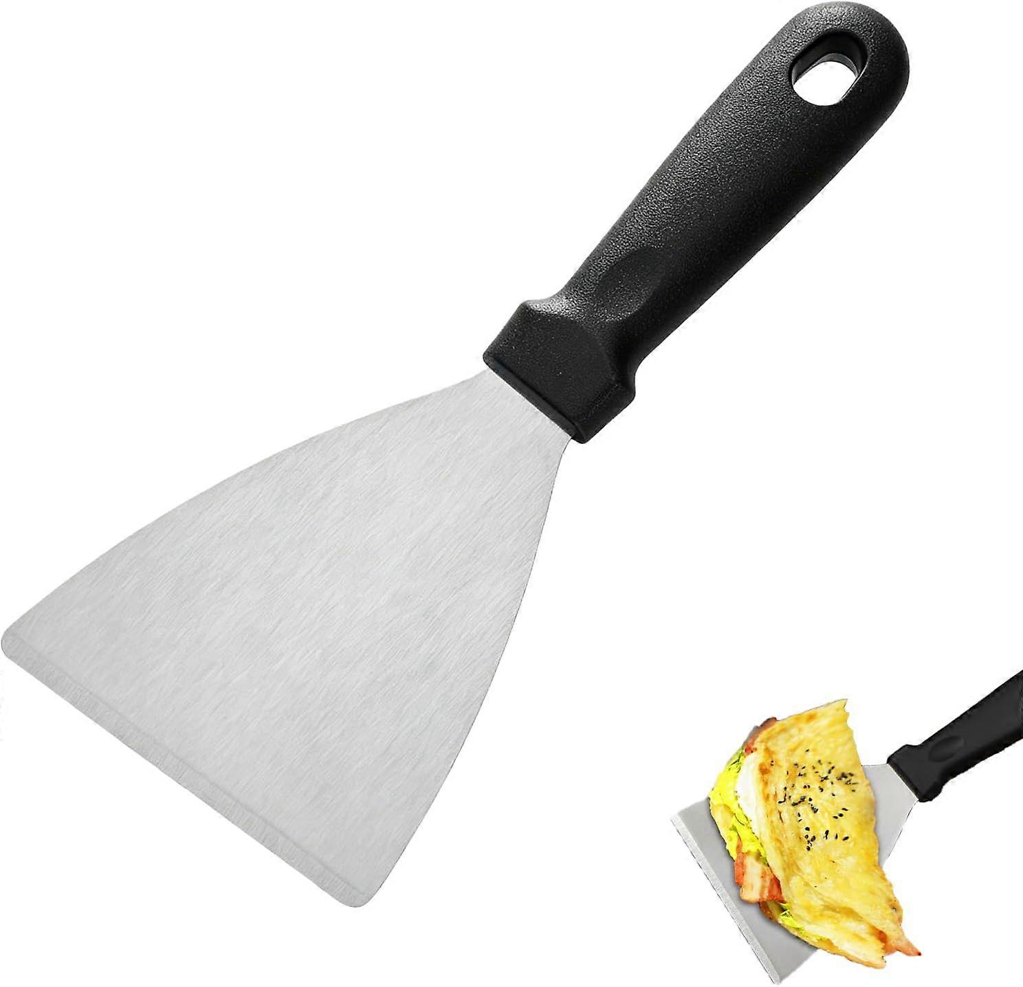 Professional Triangular Stainless Steel Spatula, Kitchen Spatula, BBQ