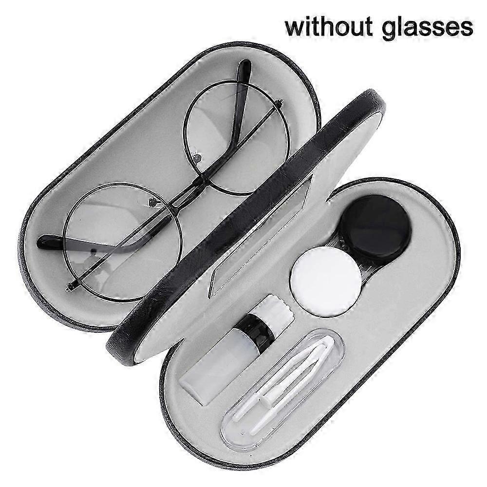Compact Leather Eyewear And Lens Case