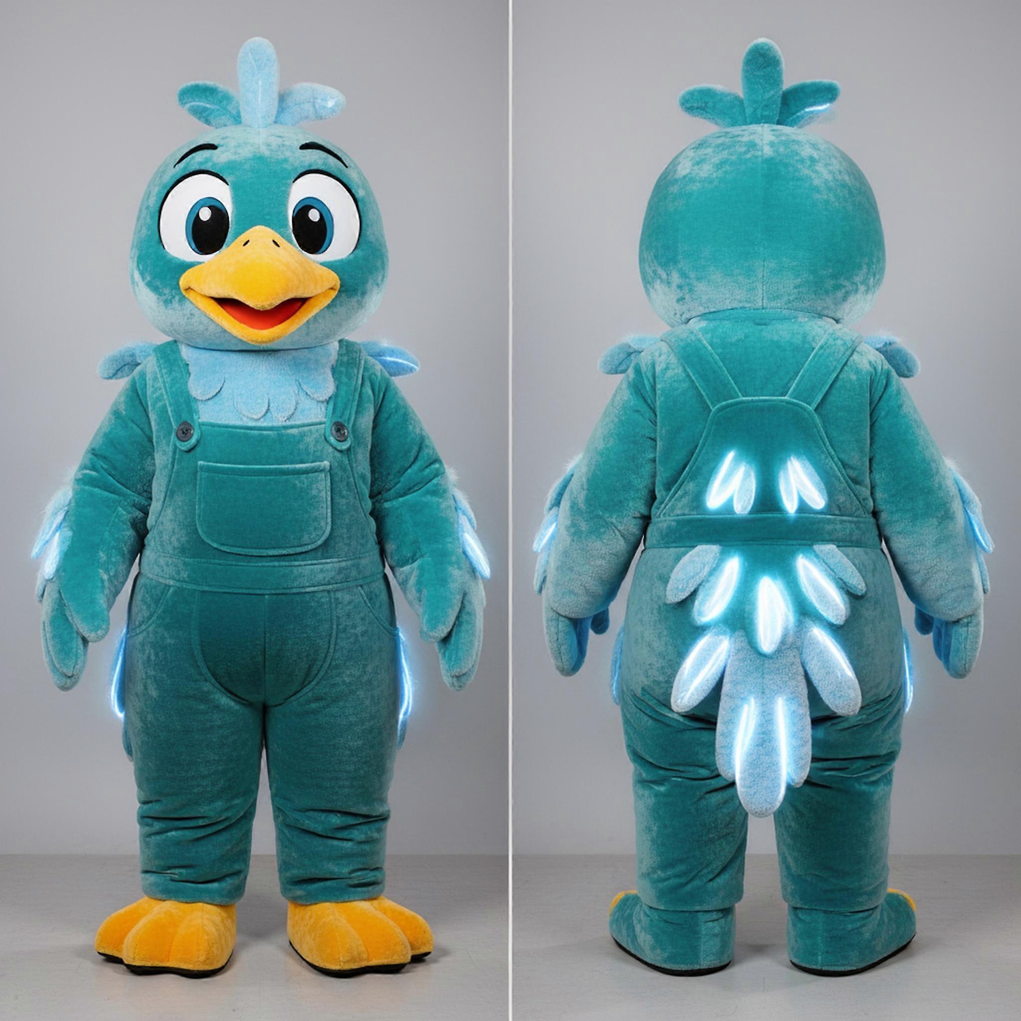 MASTICOT Teal Buoyant Gull Mascot
