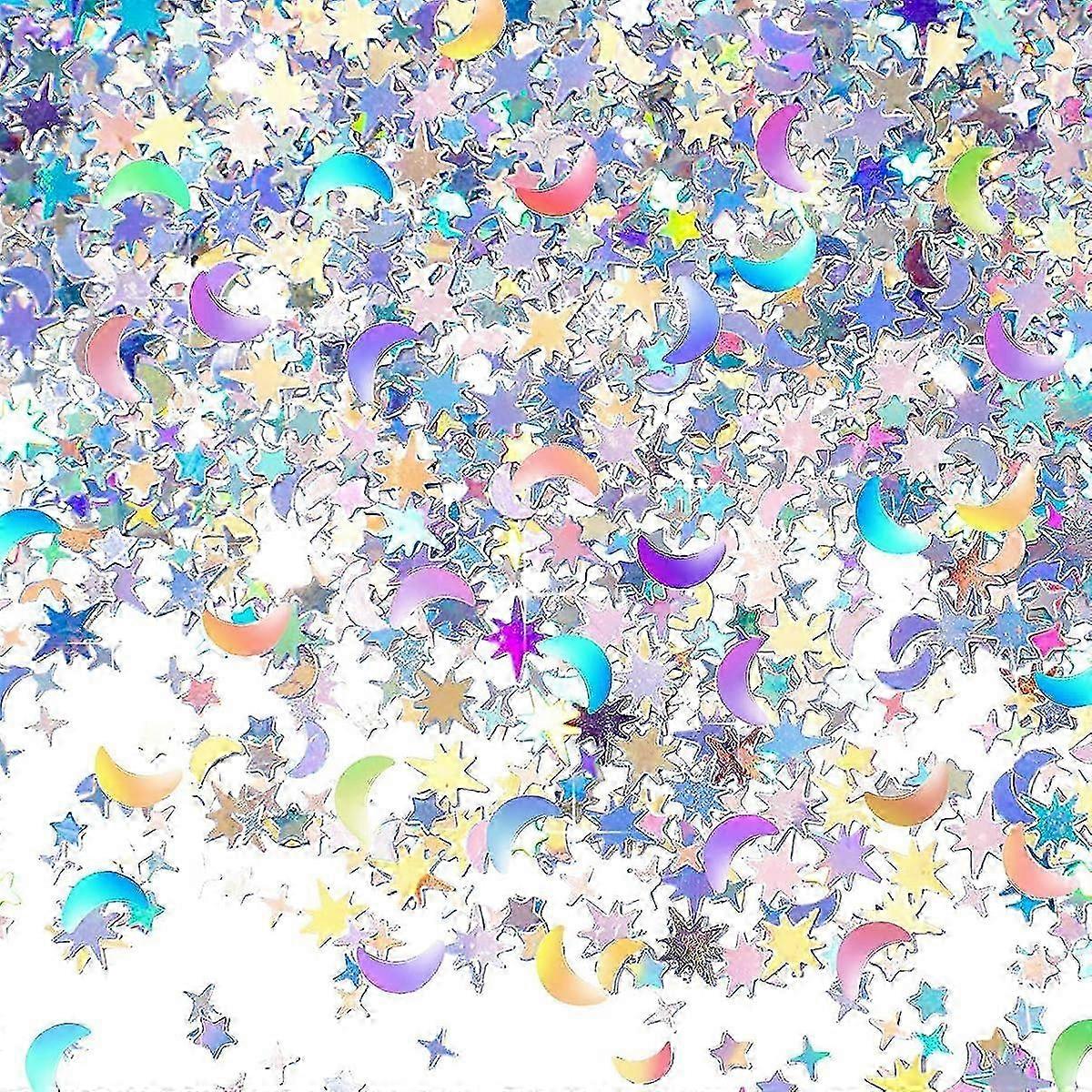 Metallic Star Moon Table Confetti