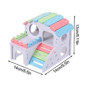 1Pc Colorful Hamster Small House Chic Hamster Sleeping Bed Mini Hedgehog Nest_zyap