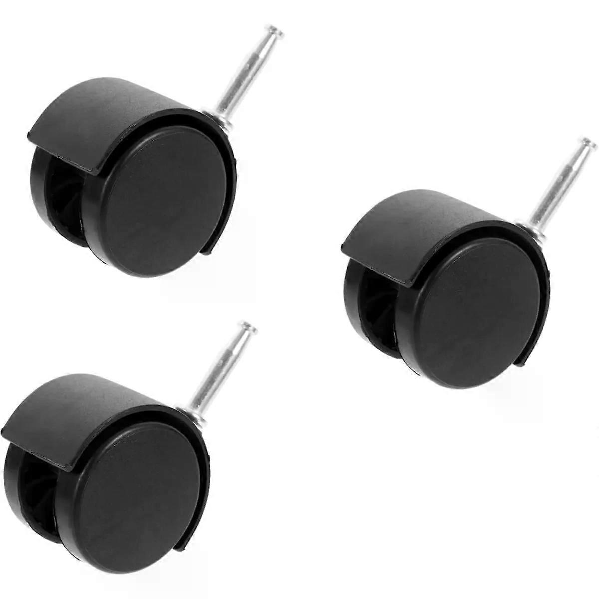 3pcs Plastic Vacuum Cleaner Wheels, 360 Rotatable Universal Caster