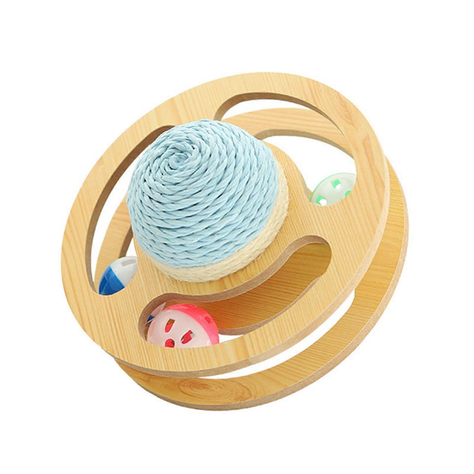 Planet-Shaped Double-Sided Sisal Scratcher
