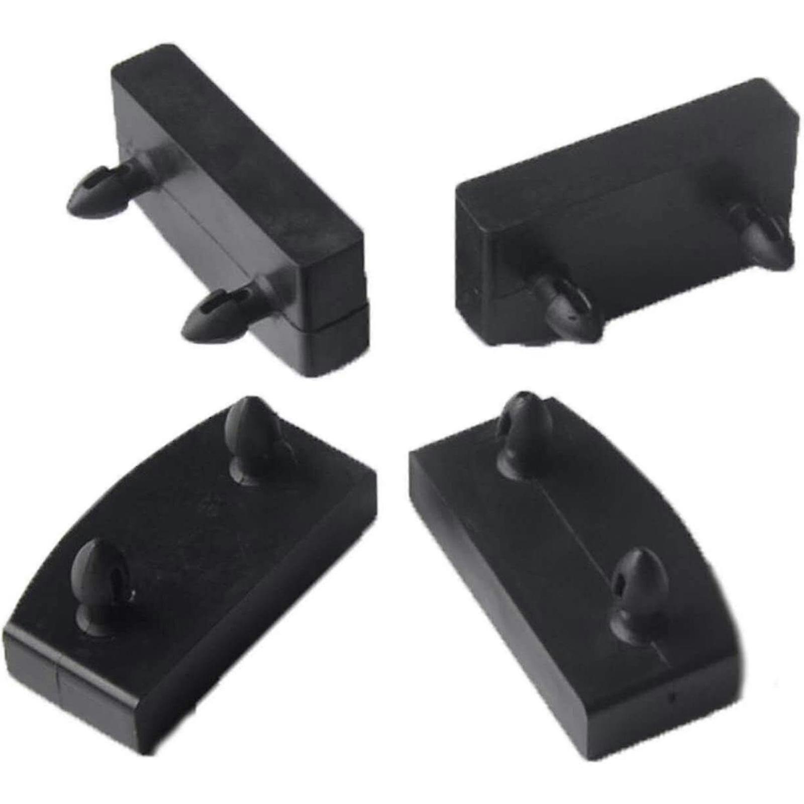Black Plastic Slat End Caps 20pk