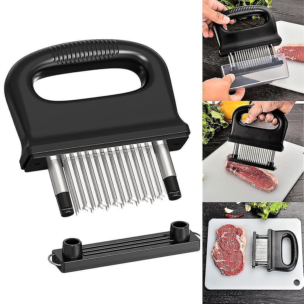 Stainless Steel Ultra Sharp Needle Blade Meat Steak Tenderizer With Handle Kitchen Tool