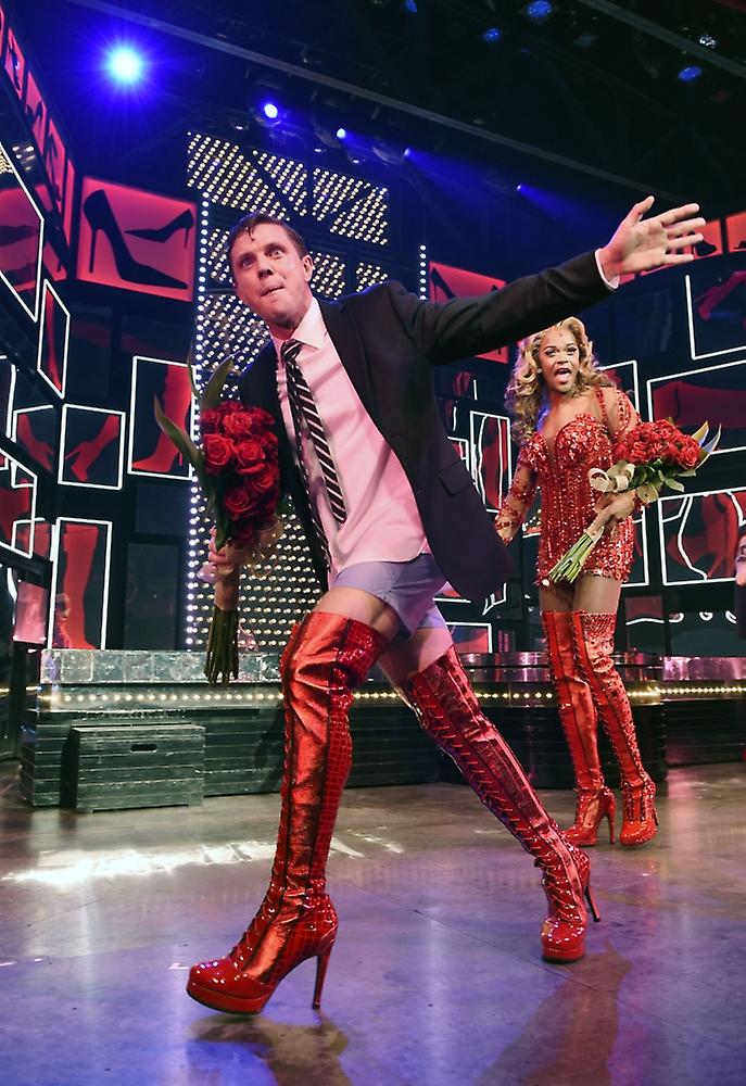 Jake Shears, J. Harrison Ghee At A Public Appearance For Jake Shears