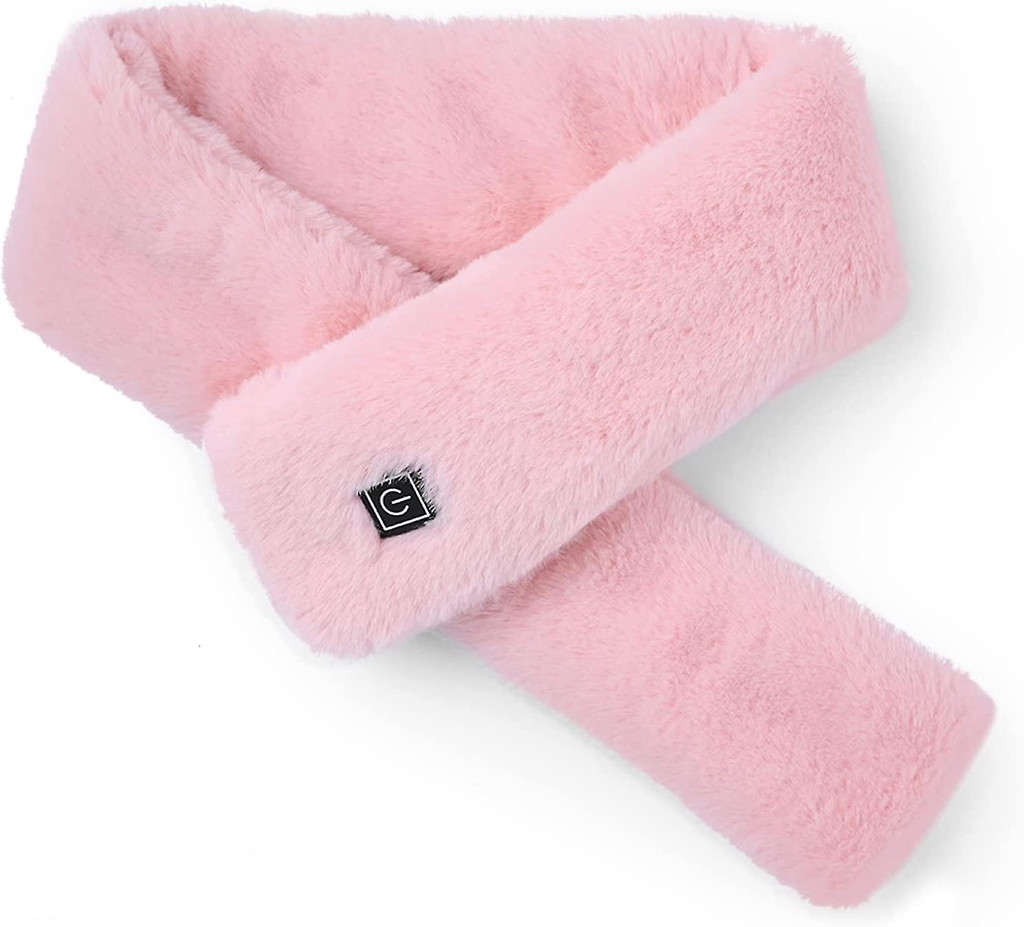 Charpe Chauffe, Foulard De Chauffage Rglable Echarpes Usb Chauffes Pour Femmes Rechargeables, Parfait Pour L'automne Hiver Usage Extrieur Intrieur,ros