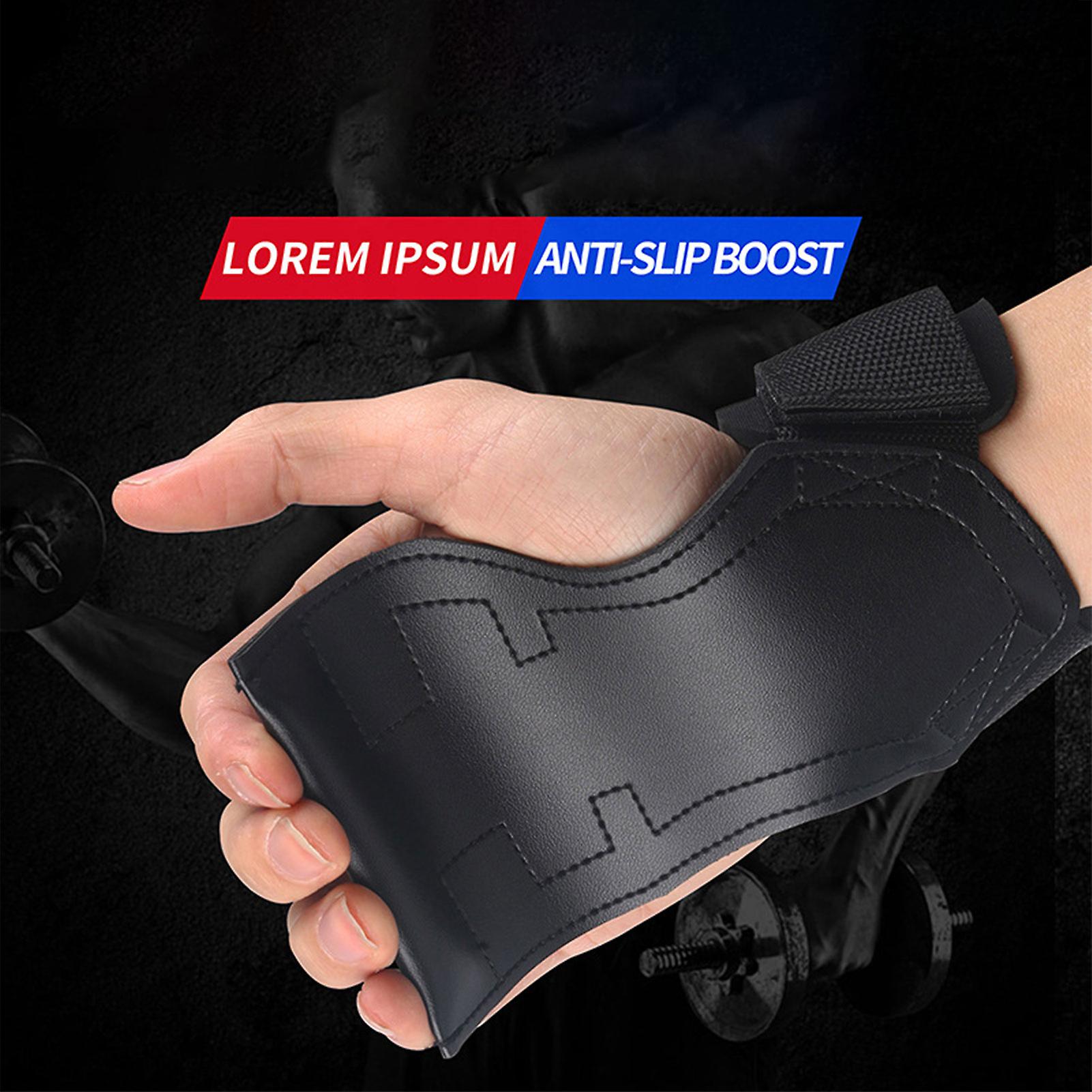 KUTOOK Gants Musculation Homme Femme Fitness Crossfit Mitaine Gym Entraînements Traction Noir XL