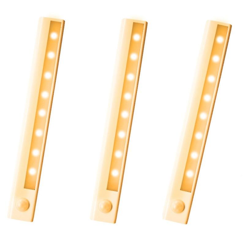 Éclairage d’armoireÉclairage de comptoir, bande lumineuse LED avec détecteur de mouvement Pack de 3
