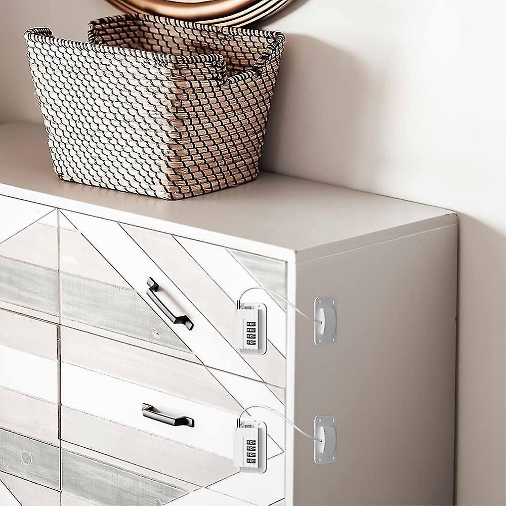 Fridge Lock With Code, Pack Of 2 Fridge Locks, No Drilling, Fridge