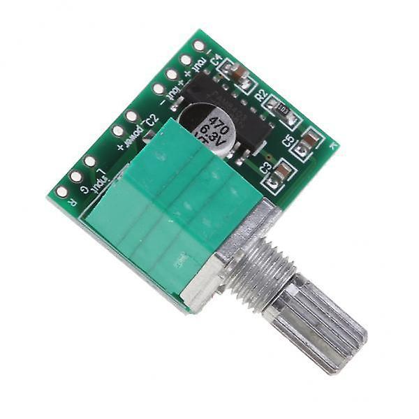 2xPAM8403 Mini 5V Digital Amplifier Board with Switch Potentiometer USB Power