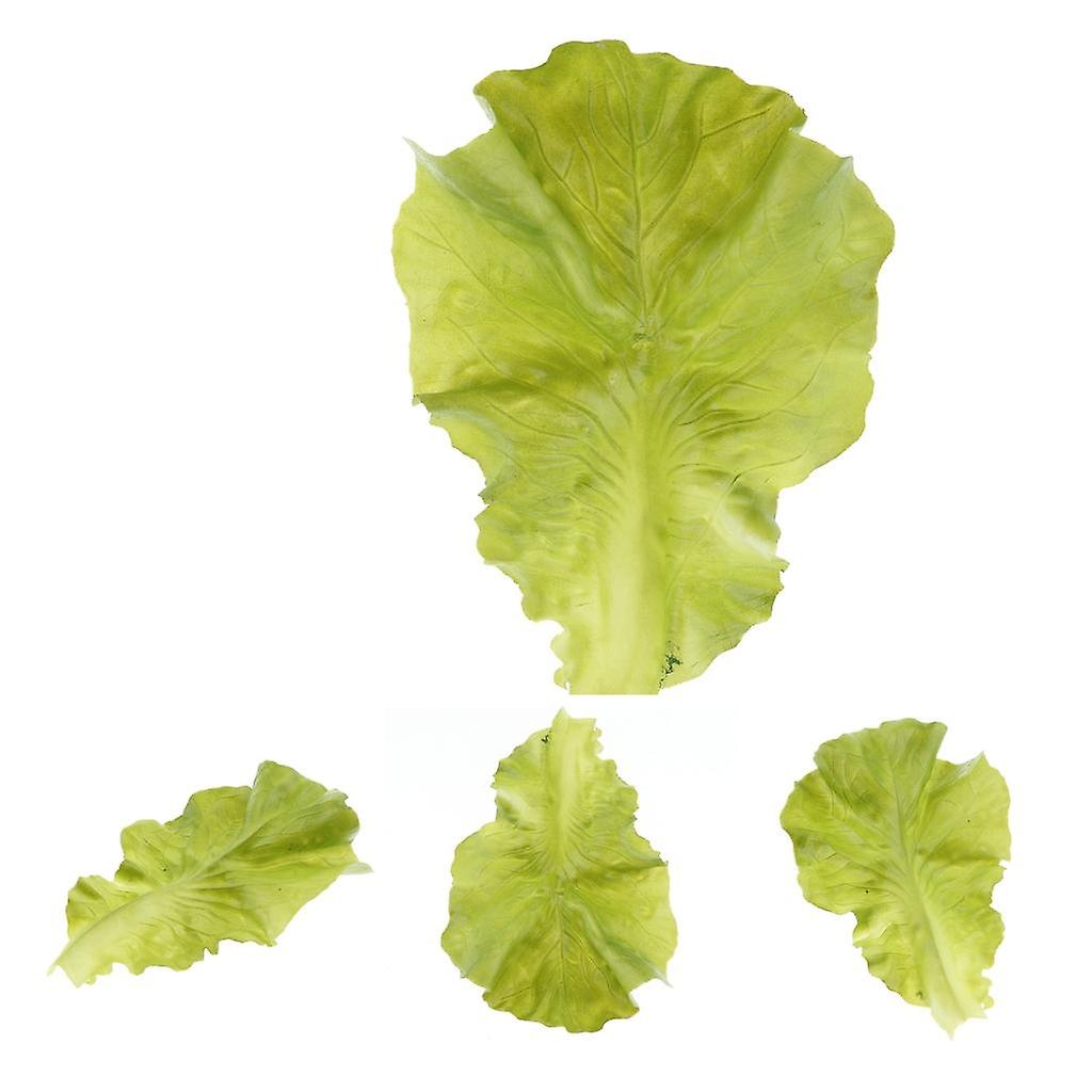 4 Pcs Artificial Lifelike Fake Vegetable Lettuce Model Decoration Learn Prop
