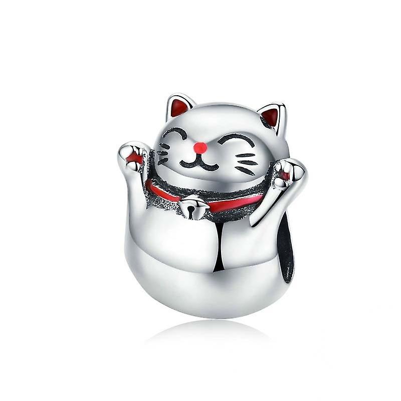 925 Silver Cat Metal Charm Beads