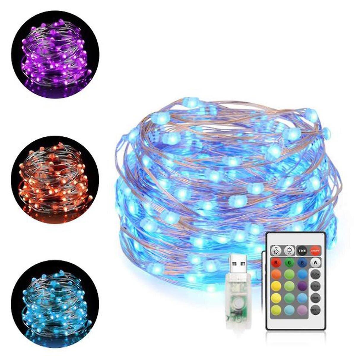 5/10M Led Christmas Fairy String Lights With Remote Control For Parties