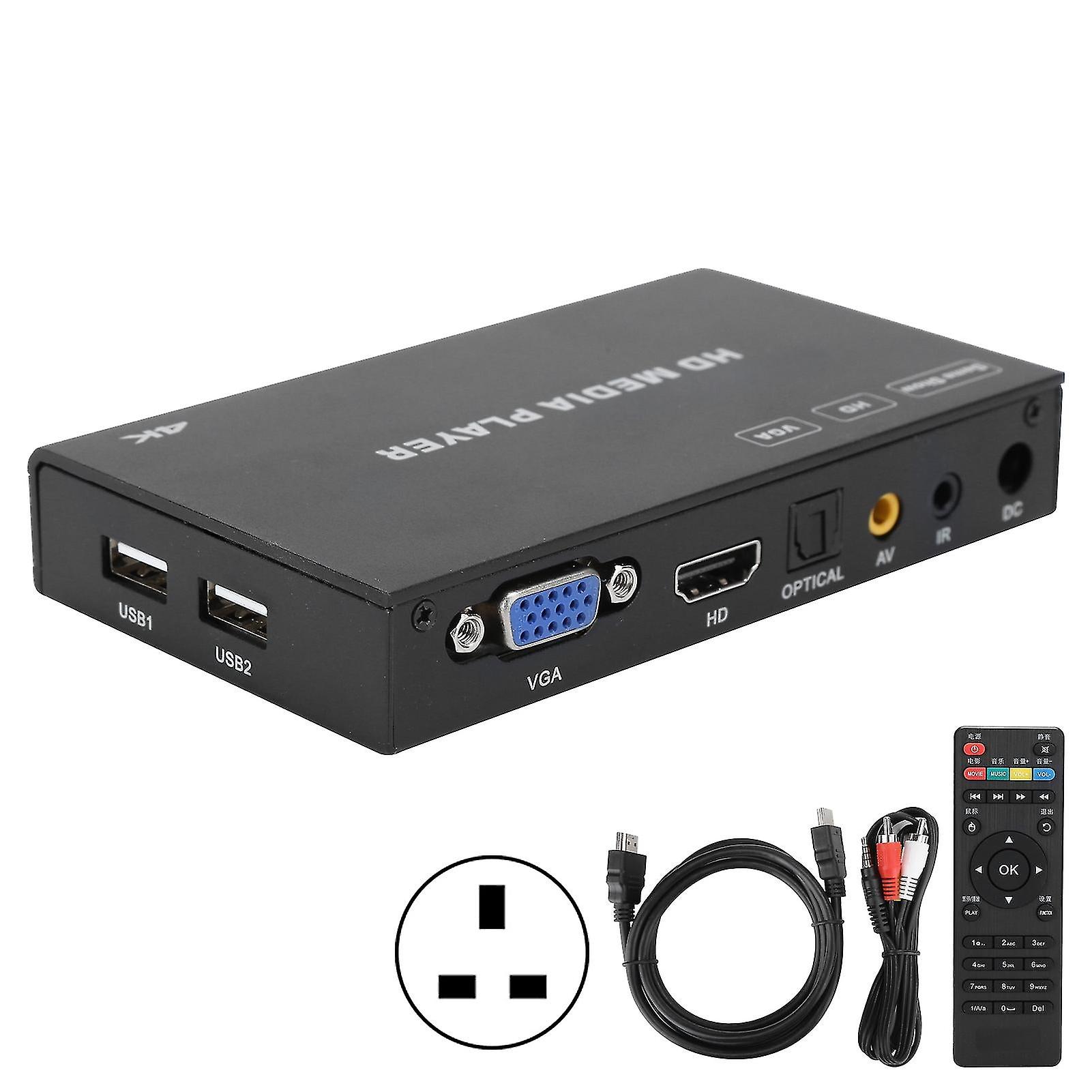 X6 Super High Definition 4k Digital Media Player Hdmi Automatic/loop Playback 100240vuk