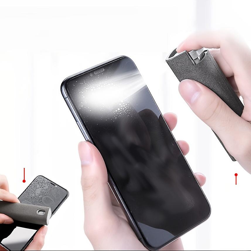 Screen Clean Glass Spray Bottle With Pc Transparent Shell Velvety Texture Fiber Shell For Dispensing Water Cellphone Screen Cleaner For All Phones La