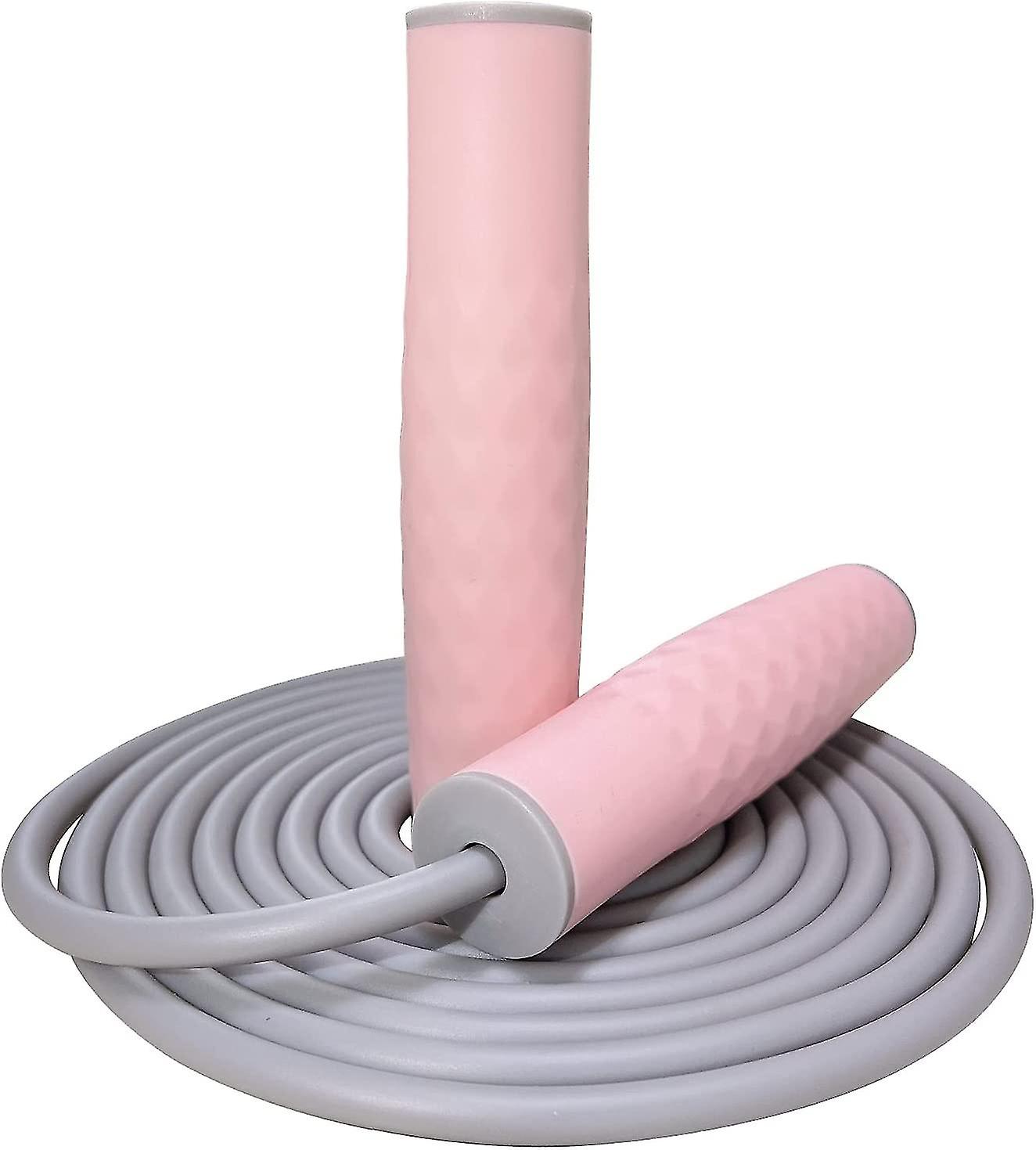 Vægtet Jump Rope Fitness-1lb Silikone Tyk Heavy Sjippetov til kvinder og mænd, justerbar Lengt