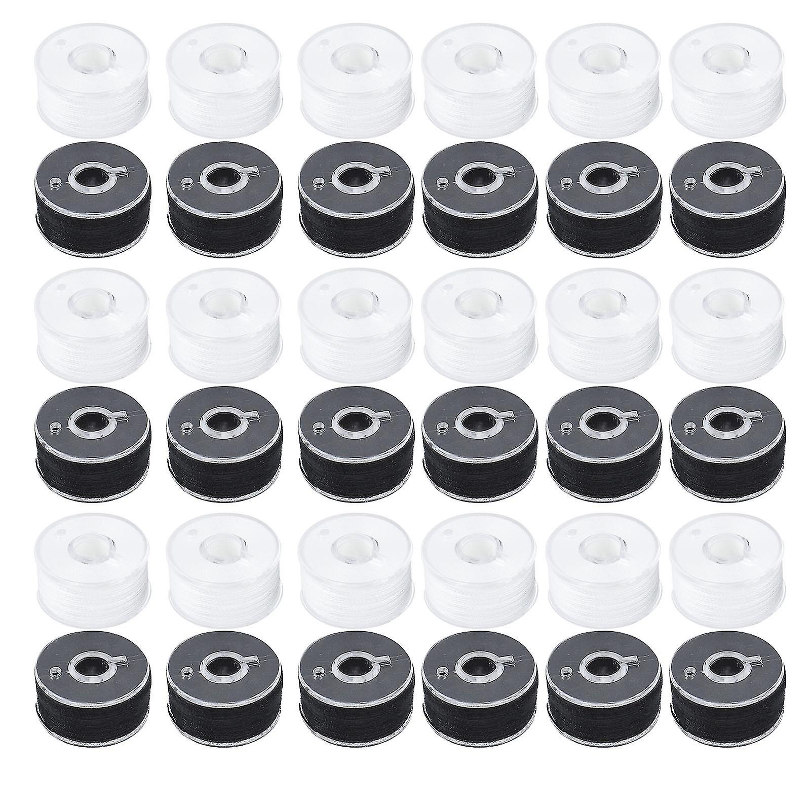 Spulenschachtel-Set mit Nähfäden Nähzubehör 36 Gitter transparent verpackt