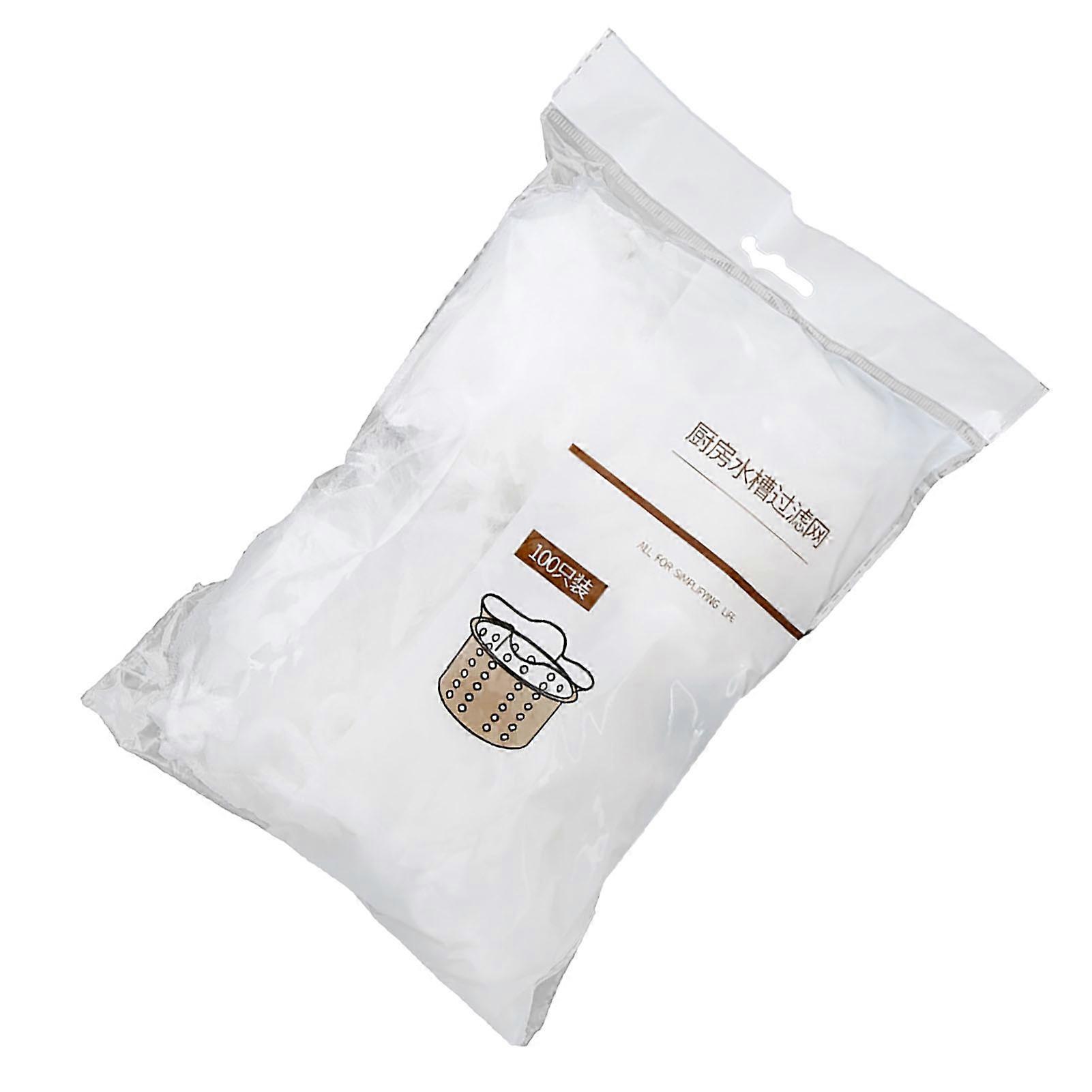 Küchenspüle Müllfilternetz Polyester Hohe Dichte Einweg Elastisch Geruchlos100PCS 