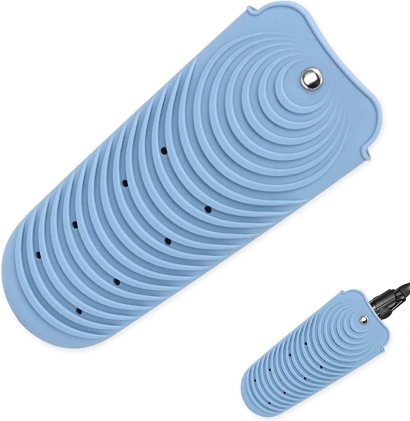 Borsa per lo styling portatile in silicone resistente al calore (grigio scuro)