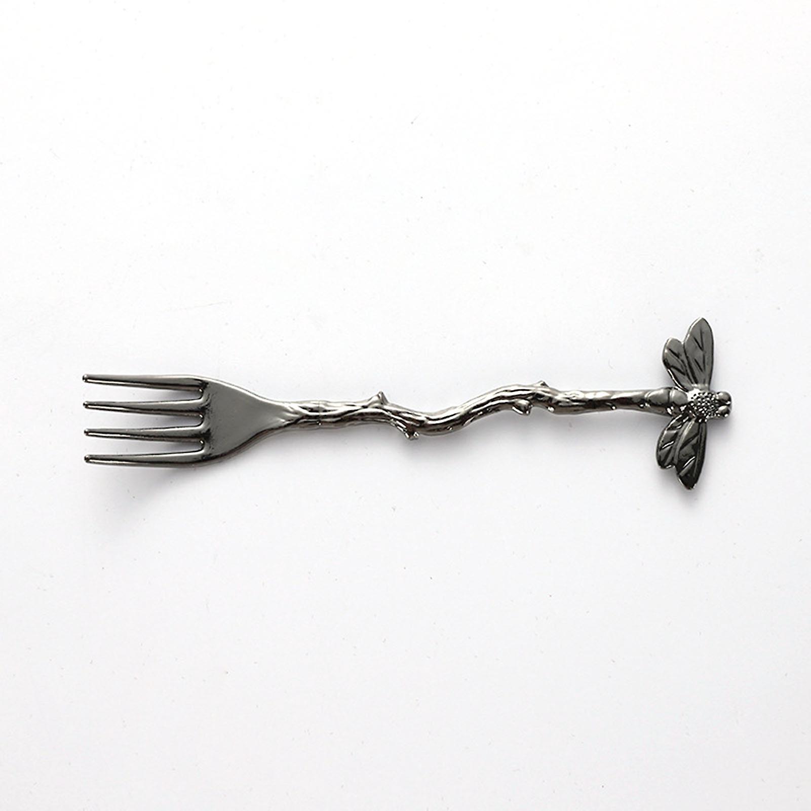 Dragonflies Shape Fruits Fork Fashionable Durable Desserts Forks for Kitchen