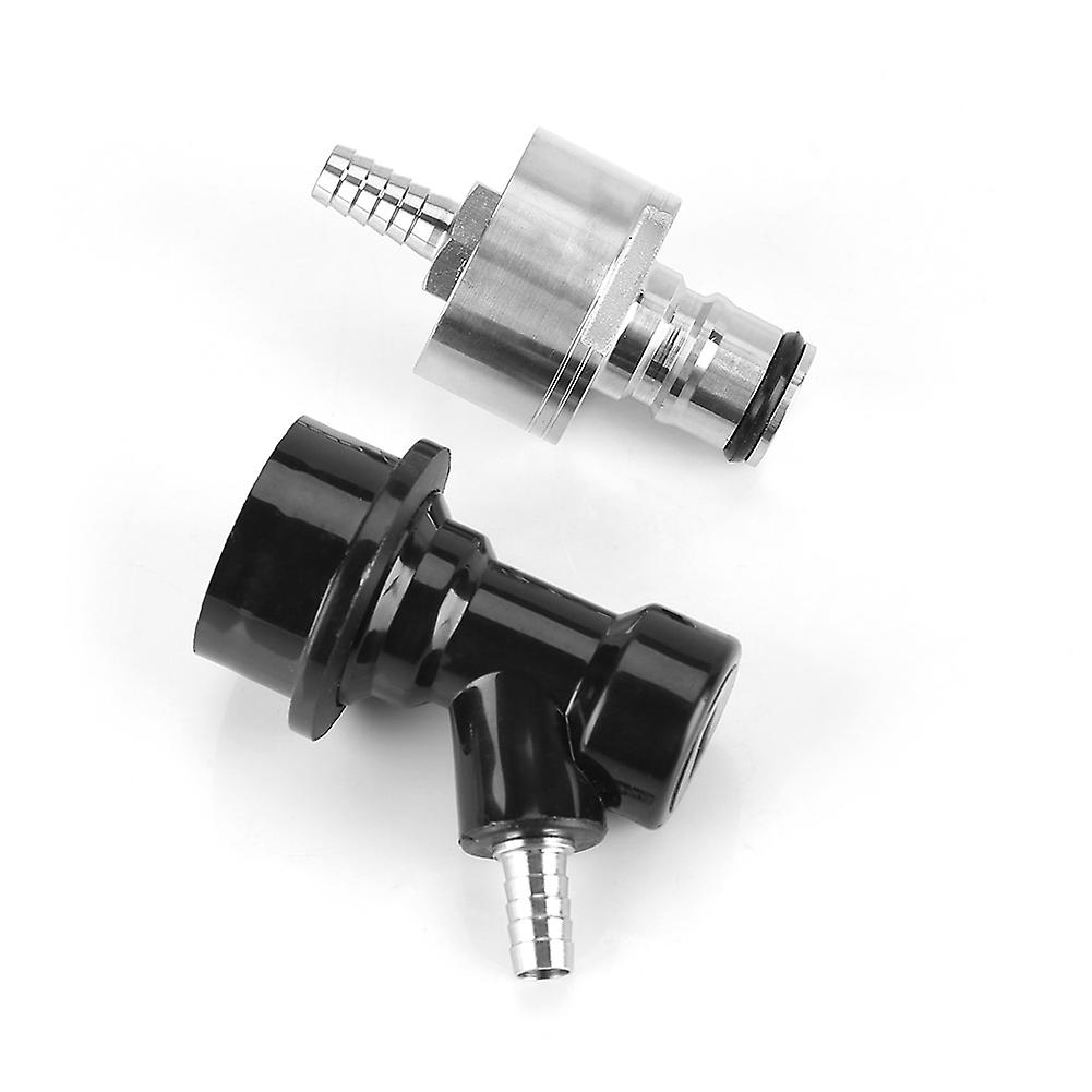 Stainless Steel Carbonation Cap for Home Brewing, with Liquid Ball Lock Disconnect, 1/4" Barb, Hot