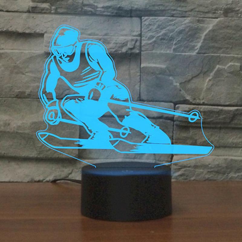 Skiing Shape Table Lamp, USB & Battery Version