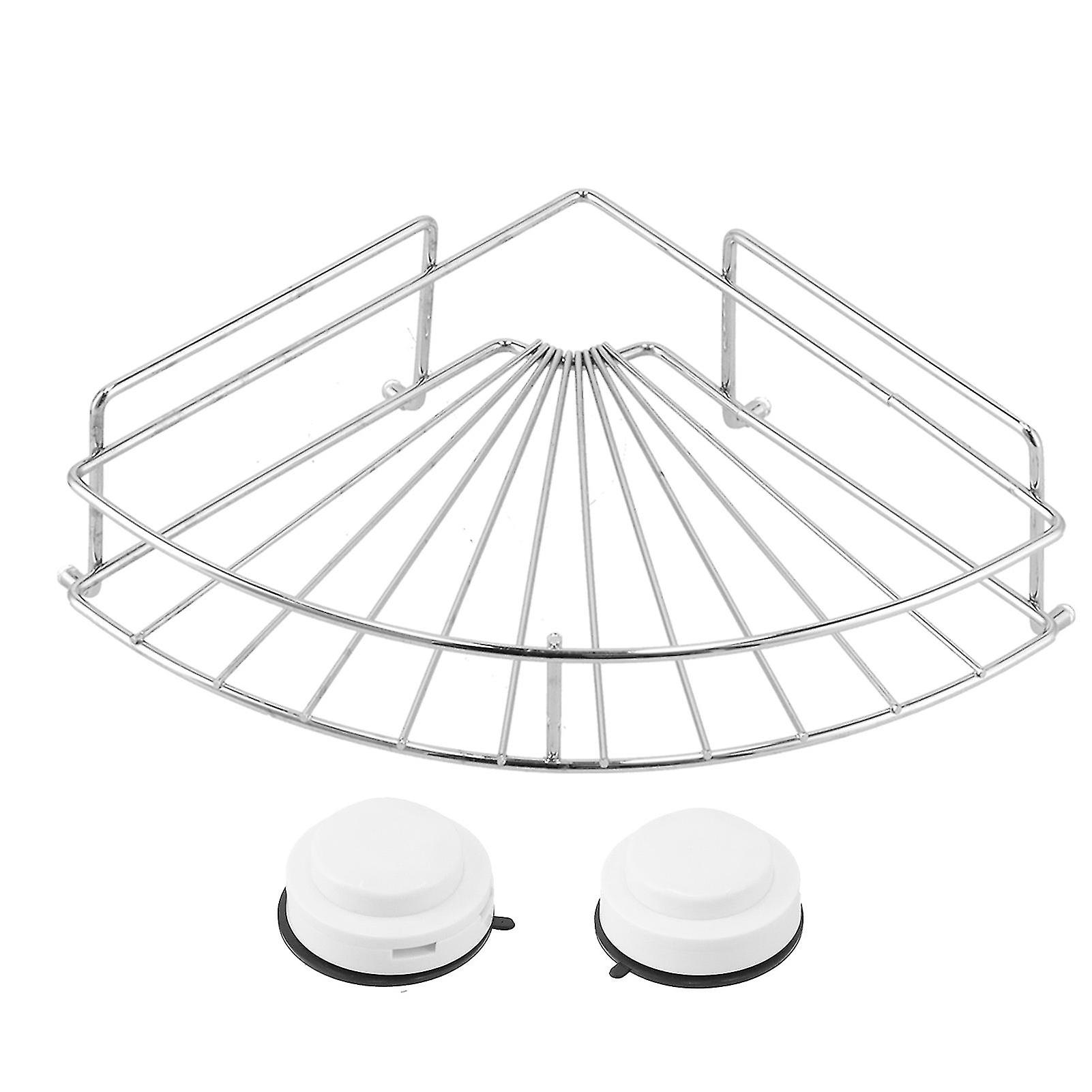 Triangle Shower Rack with Suction Cups for Bath or Kitchen