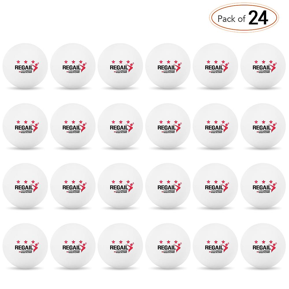 24Pcs 3-Star 40mm Table Tennis Balls Ping Pong Balls Amateur Advanced Training Practice Balls