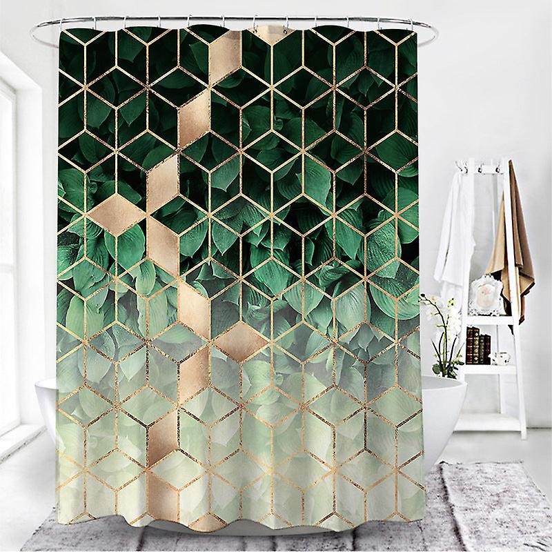 Simple Wind Geometric Pattern Toilet Curtain