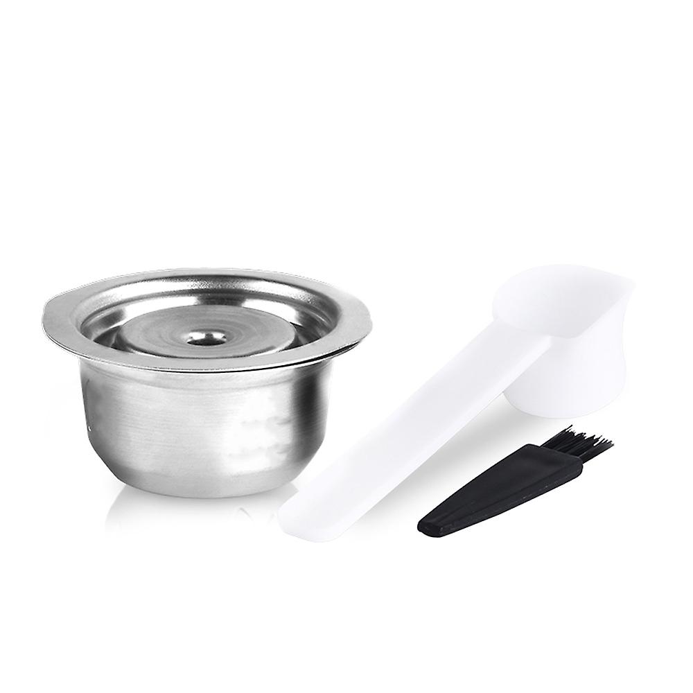 Stainless Steel Fillable Coffee Capsules Reusable Coffee Capsule Cup Filter Set Compatible with vert