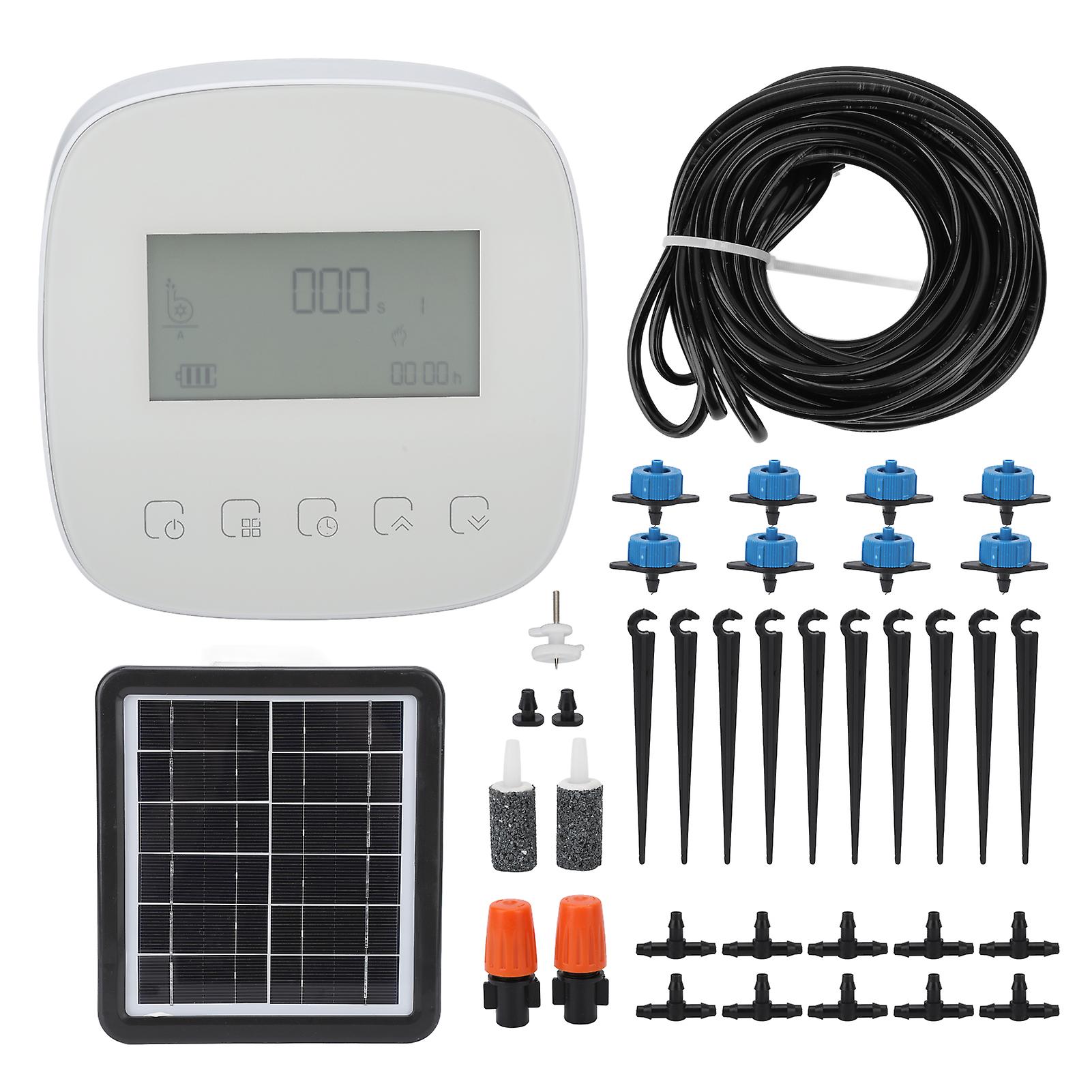 Programmable Automatic Watering System with Solar Charging Compatible with Tuya WiFi Smart Watering Machine