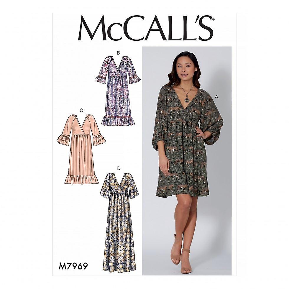 McCalls 7969 女装 Y 型缝纫图案 (XSM-SML-MED)