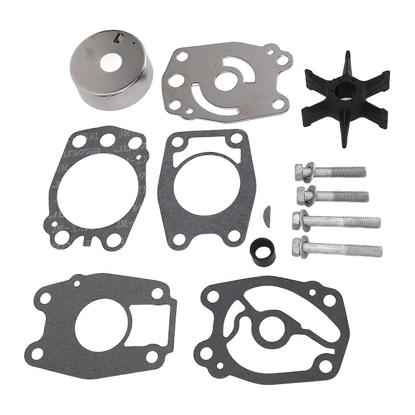 4PCS Water Pump Impeller Repair Kit Efficient Performance 17400 92D01 Replacement for Suzuki DT 8C 9.9C Outboard Engine