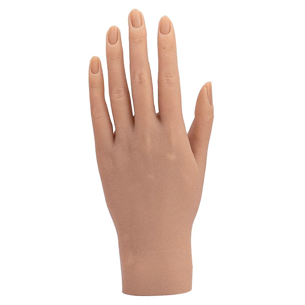 Mano di pratica del chiodo per unghie acriliche Mano flessibile e regolabile B a sinistra
