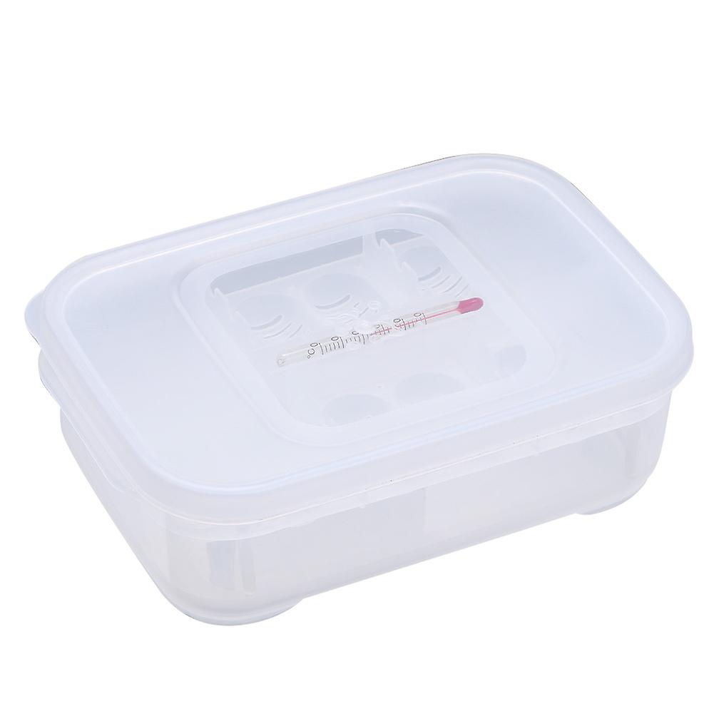 Transparent Reptile Egg Incubator Tray for Gecko Snakes Lizards, Plastic Breeding Hatcher Box for Reptile Eggs, Easy Monitoring