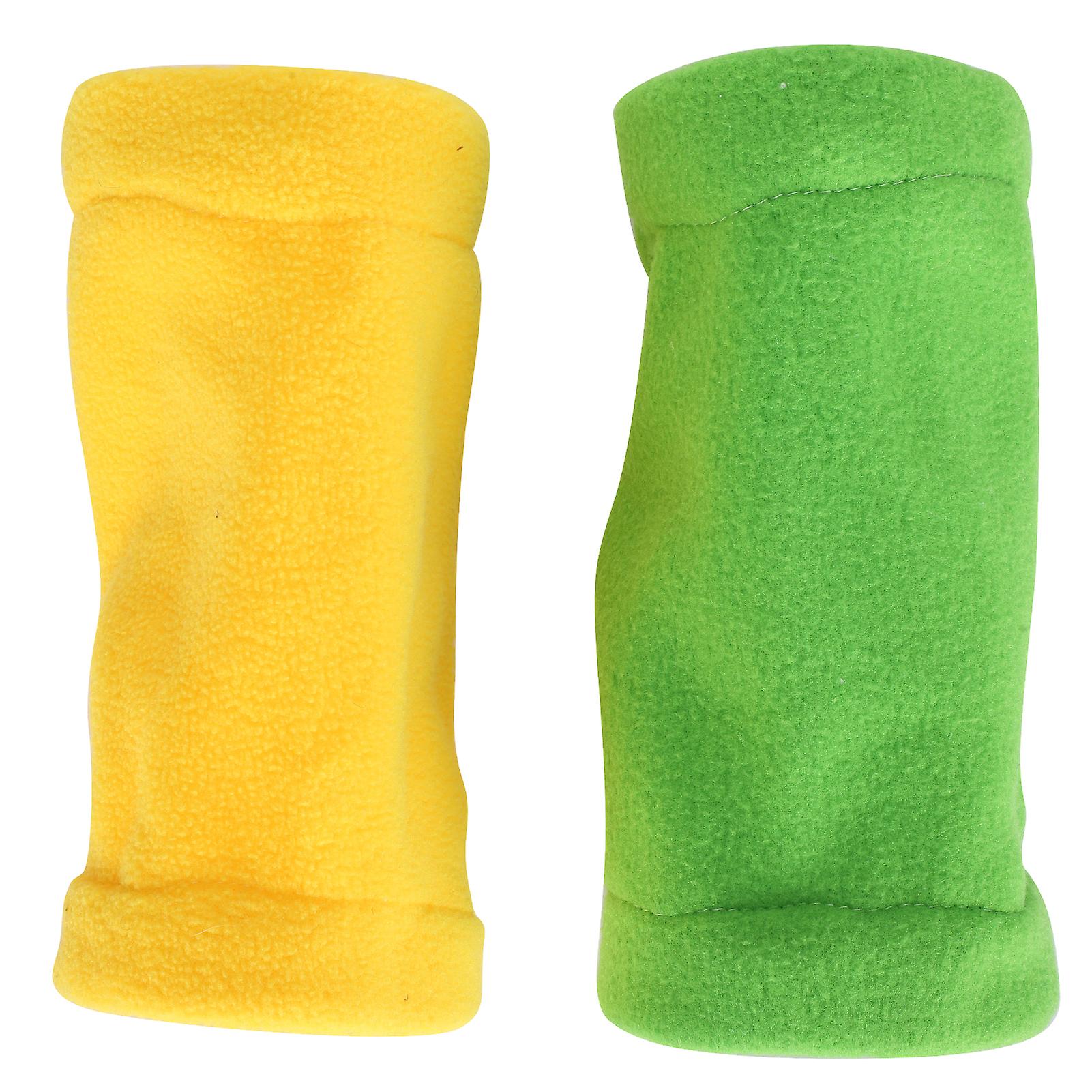 Pet Tunnel Soft Flannel 1 Way Tunnel for Hamster Little Animals Play and Rest Toys(Yellow Green )
