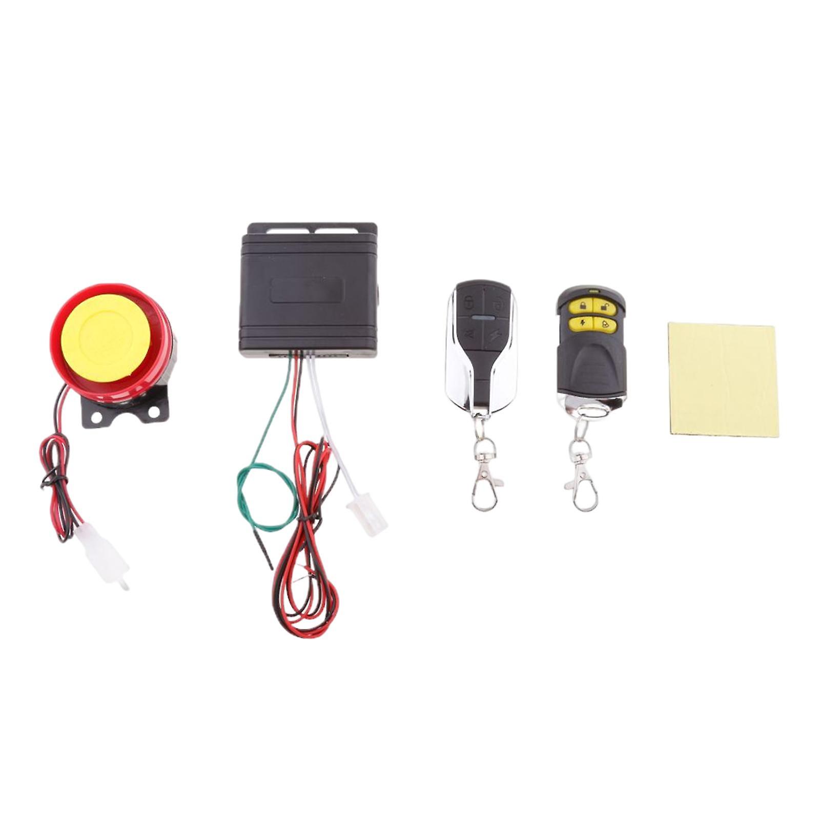 12V Motorcycle Anti-theft Alarm Security System Remote Control Engine Start