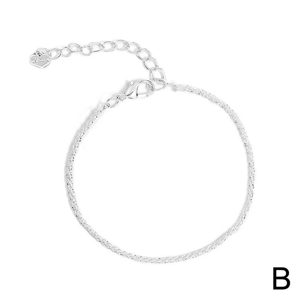 Silver Color Gypsophila Adjustable Bracelet for Women Elegant Jewelry Gift,.