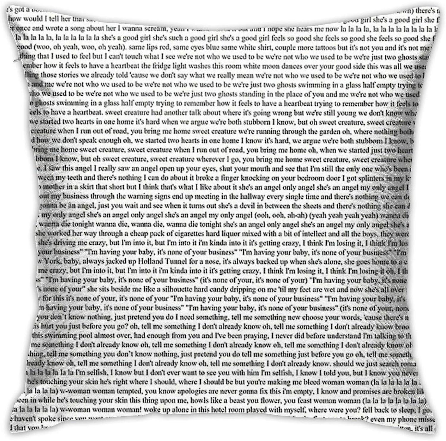 ハリースタイルズアルバムスロー枕カバークッションスロー枕カバースクエアAA-6248からのすべての歌詞